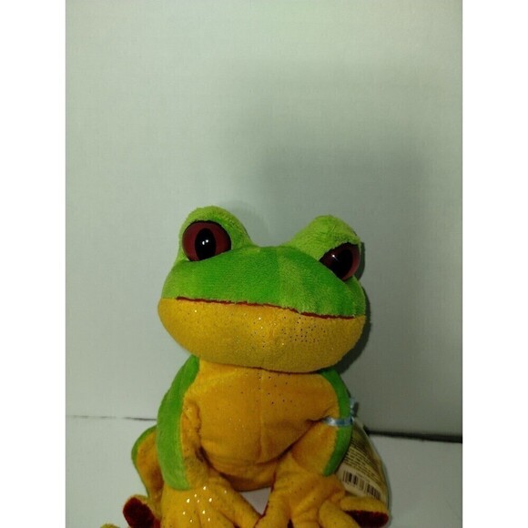 Ganz WebKinz Tree Frog Looks Like Code Is Still sealed Neon Green with Glitter - Picture 6 of 12
